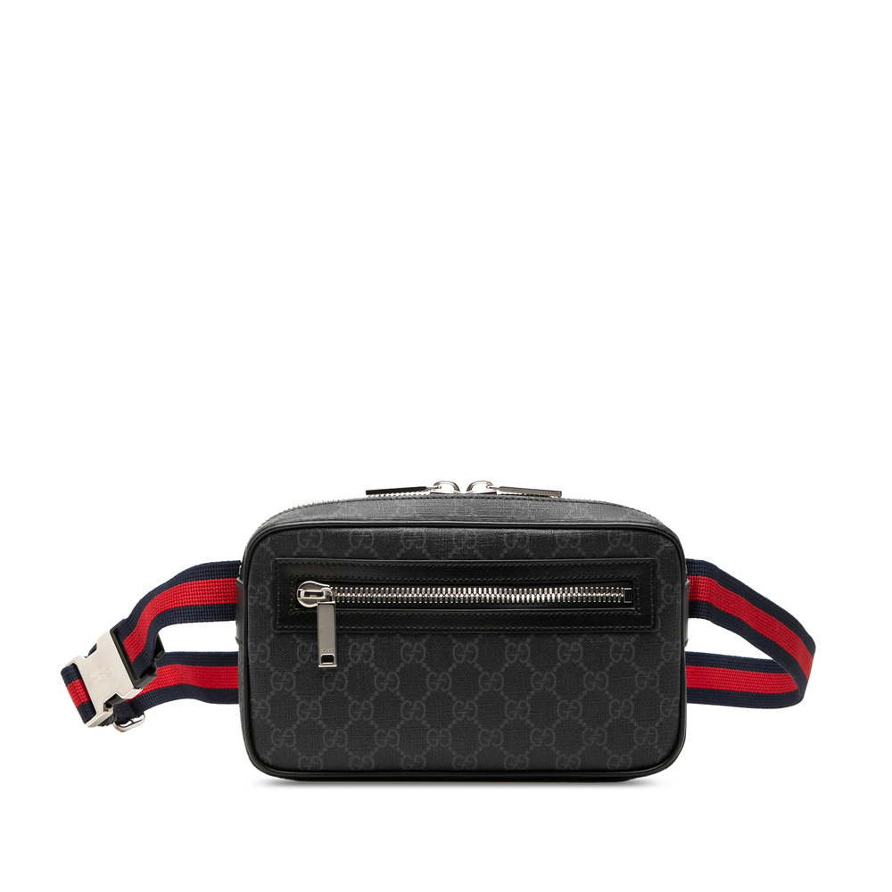 Pre-Loved Gucci GG Supreme Web Belt Bag